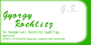 gyorgy rochlitz business card